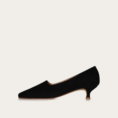 Virginia Heels, black suede